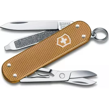Canivete Victorinox Classic SD Alox Wet Sand V-0.62 21.255G — multiferramenta de canivete suíço, lâmina pequena, lima de unhas, tesoura