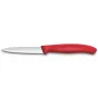 Faca de cozinha Victorinox Swiss Classic 8 cm faca de legumes vermelha – lâmina de 8 cm, cabo de plástico