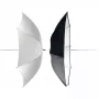 Refletor de guarda-chuva preto prateado transparente Elinchrom 26062 diâmetro 83 cm