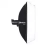 Softbox Elinchrom Rotalux Squarebox 1000×1000×420 mm, preto/prateado