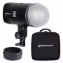 Flash compacto Elinchrom ONE preto universal a bateria