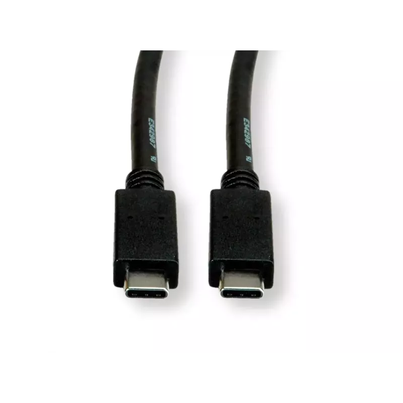 Cabo USB VALUE 11.99.9057 USB 3.2 Gen 2 0,5 m USB-C preto