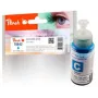 Tinteiro compatível ciano PEACH PI100-151, 70 ml, 6.500 páginas, para Epson