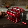 Marcato Atlas 150 Rossa Máquina de massa com roda de massa, vermelho