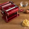 Marcato Atlas 150 Rossa Máquina de massa com roda de massa, vermelho