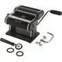 Máquina de massa Marcato ATLAS 150 NERA com roda de massa Nero — rolo manual para folhas de massa fresca
