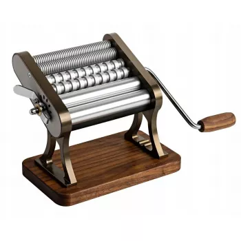 Rolo de massa Marcato Otello Champagne Heritage OT21-150-CHS — máquina de massa manual, espessura ajustável