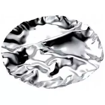 Travessa Alessi Pepa redonda aço inoxidável 32,3 cm