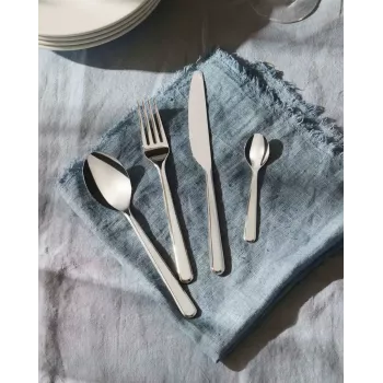 Conjunto de talheres de cozinha ALESSI BG02S24 — conjunto de faca e garfo de mesa, aço inoxidável