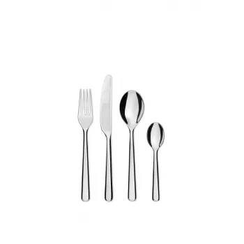 Conjunto de talheres de cozinha ALESSI BG02S24 — conjunto de faca e garfo de mesa, aço inoxidável