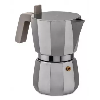 Cafeteira Moka Alessi Moka 0,07 L cinzento