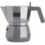 Cafeteira Moka para espresso ALESSI DC06/3 prateada – cafeteira de fogão com capacidade para 3 chávenas