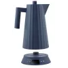 Chaleira elétrica Alessi Plissé 1,0 L 2200 W azul, resina termoplástica, base oculta, desligamento automático