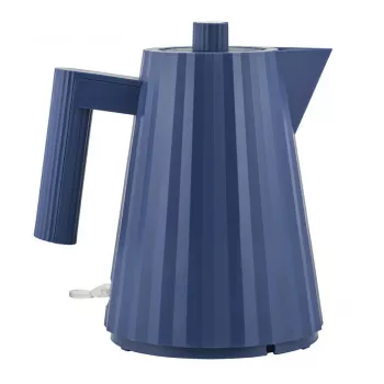 Chaleira Alessi Plissé 1,0 L 2200 W azul, resina termoplástica, desligamento automático, base oculta