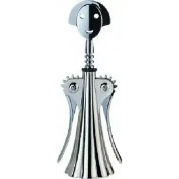 Saca-rolhas de asas Alessi AM01 Z aço inoxidável 245 mm