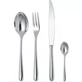 Conjunto de talheres Alessi Caccia LCD01S24, 24 peças, aço inoxidável
