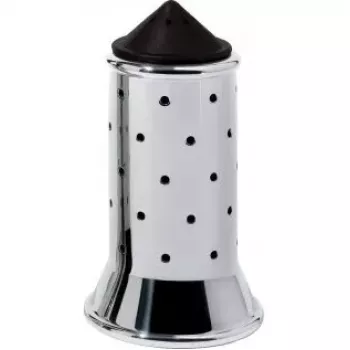 Polvilhador de especiarias Alessi MGSAL B preto aço inoxidável 113 mm