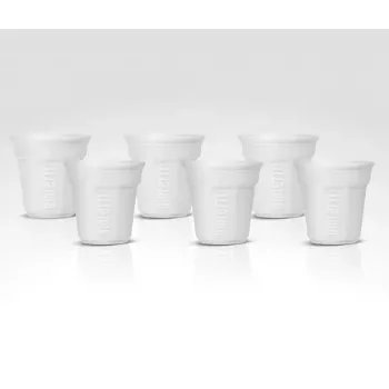 Conjunto de chávenas BIALETTI BICCHIERINO branco — 6 peças, chávenas de café
