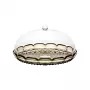 Suporte pequeno para bolo Guzzini Vanity com tampa, fumado