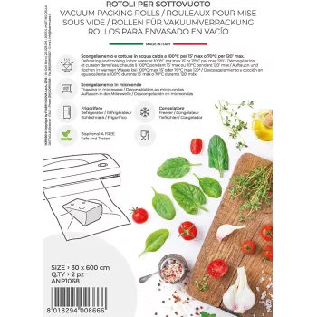 Rolos de vácuo Magic Vac ANP 30 cm x 6 m — 30 cm de largura, 6 m de comprimento