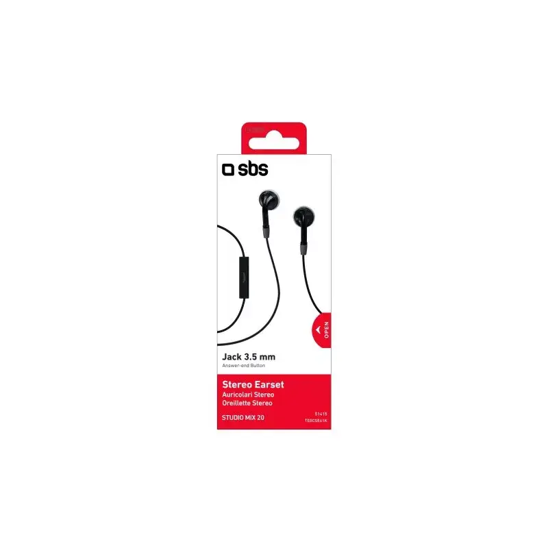 Headset SBS Earset com fios estéreo duo