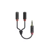 Cabo de áudio estéreo SBS áudio 3,5 mm jack com splitter