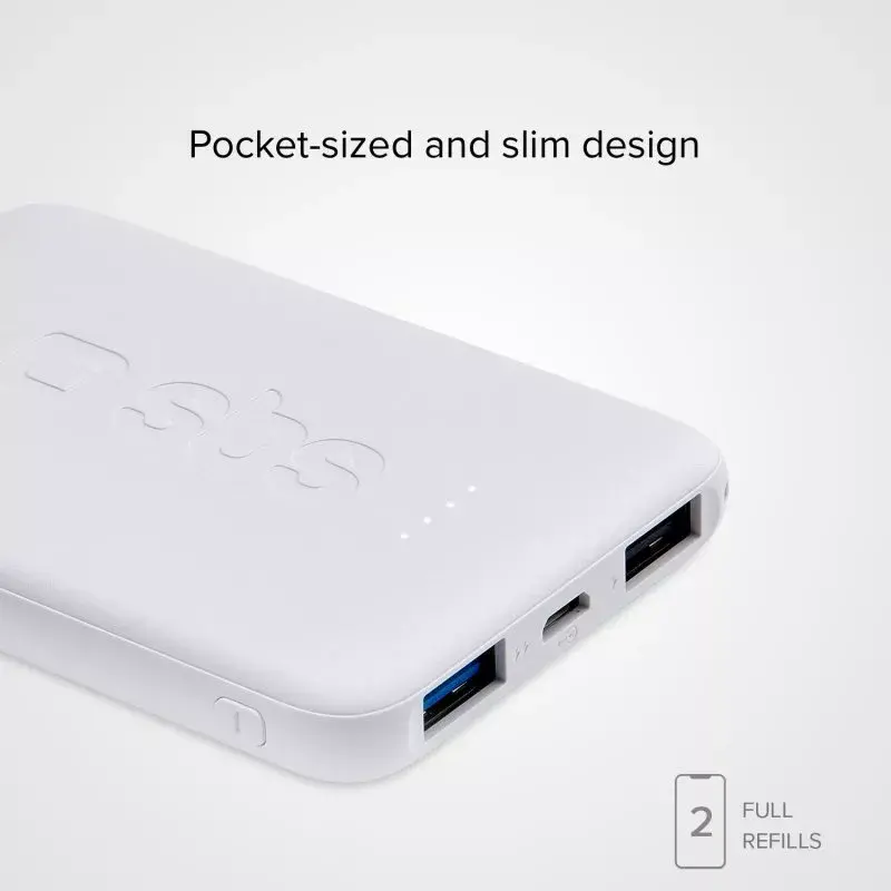 Powerbank portátil SBS 5000 mAh, capacidade da bateria 5000 mAh