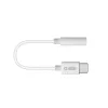 Cabo móvel SBS TEINTJACKTYCFMW branco 0,09 m 3,5 mm USB-C