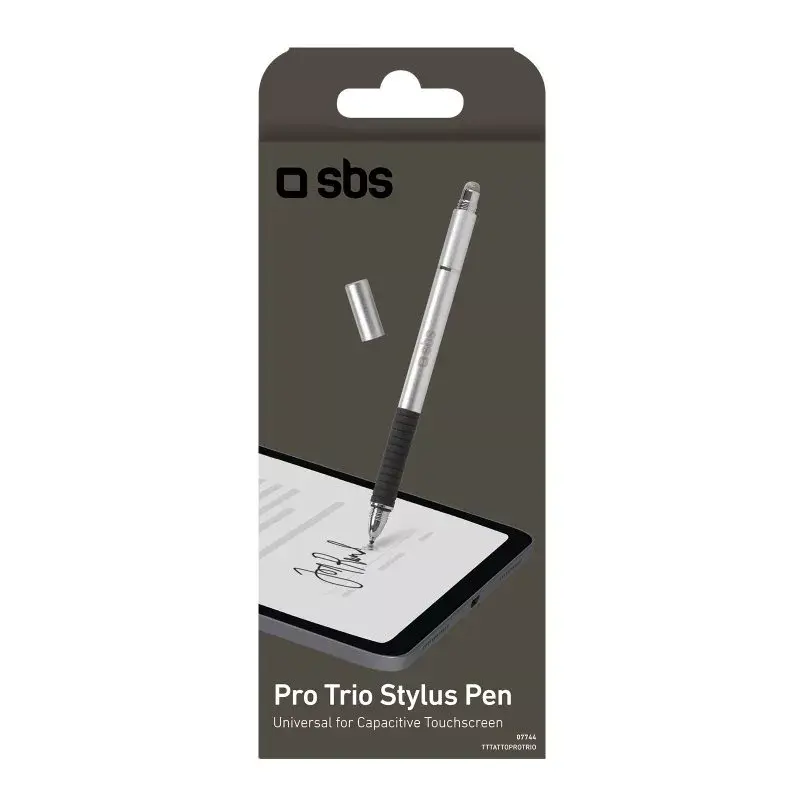 Stylus Pen SBS TTTATTOPROTRIO preto prateado compatibilidade universal móvel