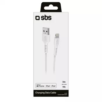 Cabo Lightning SBS TECABLEUSBIP5389W 3 m branco USB A