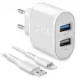 Carregador móvel SBS TEKITTR2ULH2189A interior AC branco smartphone tablet