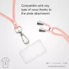 Cordão para telemóvel SBS TEUNILACEP, rosa, tecido, 1 unid., comprimento (embalagem) 200 mm