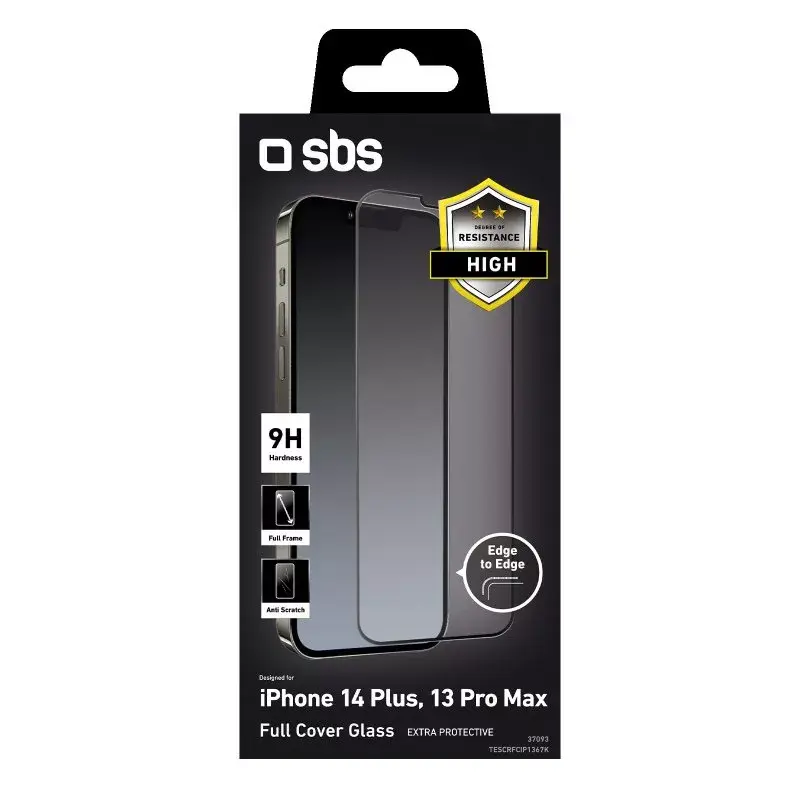 Película protetora de ecrã transparente SBS TESCRFCIP1367K para iPhone 13 Pro Max, resistente a choques e riscos