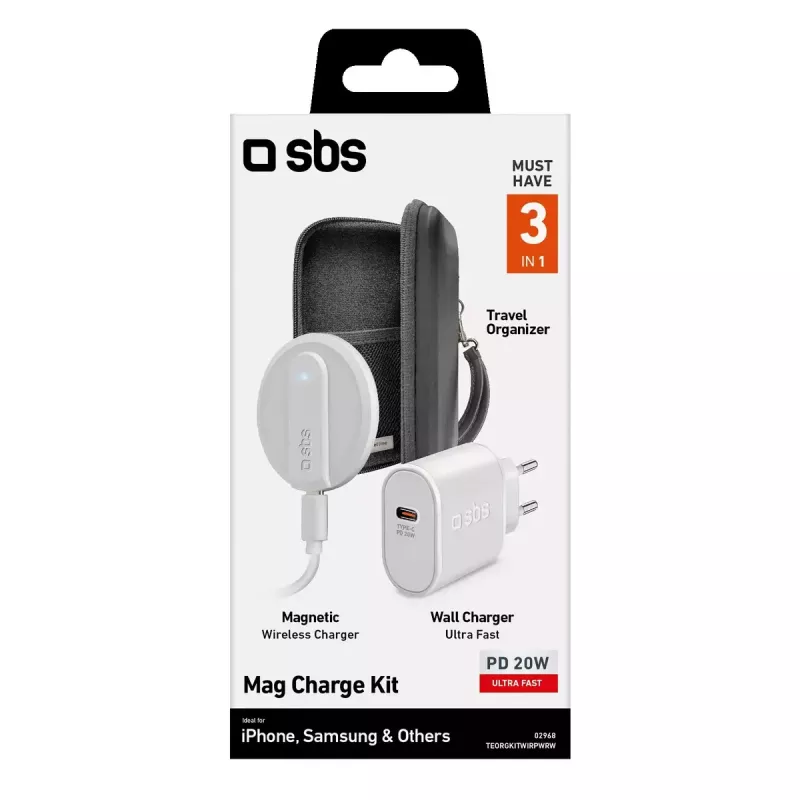 Carregador portátil SBS Always on Charge KIT 10000 mAh