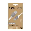 Cabo Lightning SBS GRECABLEUSBIP589W 1,2 m prateado branco