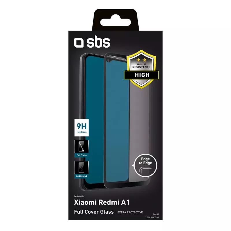Película protetora de ecrã SBS Xiaomi Redmi A1 preta