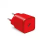 Carregador SBS Mobile TETRGAN1C20R — 20W USB‑C carregador de interior para smartphone, tablet, smartwatch, auscultadores (vermelho)