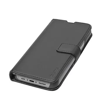 Carteira com capa SBS TEBKWALIP1561PK para iPhone 15 Pro 6,1 polegadas preta