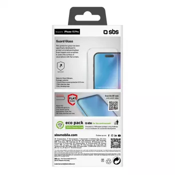 Proteção de ecrã SBS TESCRGLIP1561P Apple iPhone 15 Pro vidro temperado