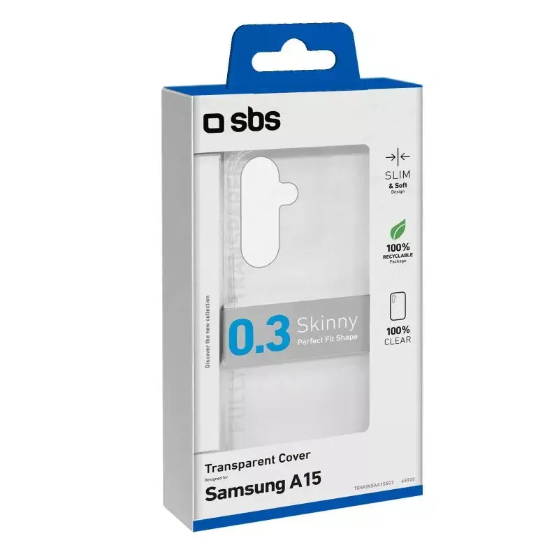 Capa SBS TESKINSAA155GT para Samsung Galaxy A15 16,5 cm transparente