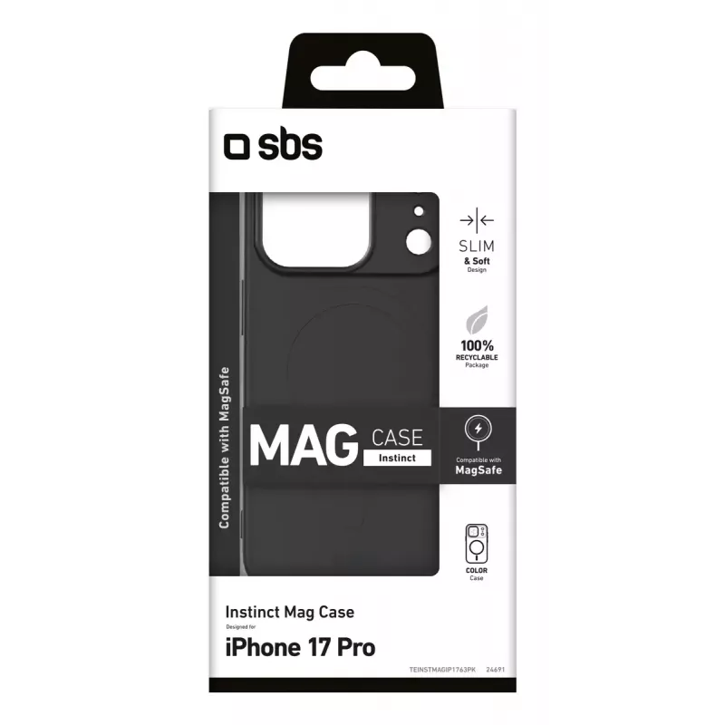 Capa para telemóvel SBS TEINSTMAGIP1763PK para Apple iPhone 17 Pro 15,9 cm (6,28 polegadas) preta