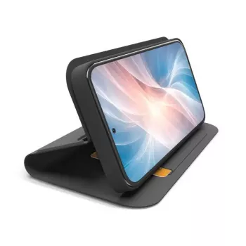 Carteira com suporte SBS para Samsung Galaxy A37 – TEWALSAA37K, preta, capa tipo carteira com função de suporte