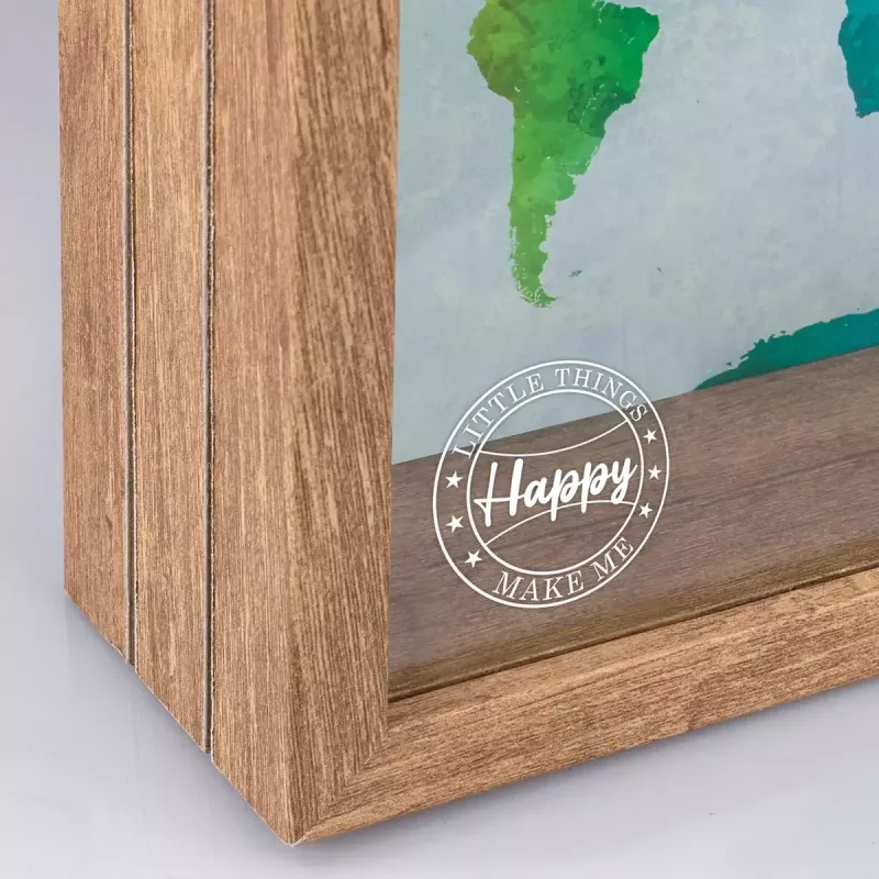 Mealheiro ZEP RM4545 castanho vidro metal madeira 210x65x170 mm