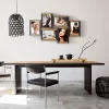 Conjunto de molduras ZEP Vercelli preto castanho MDF 535x320 mm