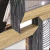 Conjunto de molduras ZEP Vercelli preto castanho MDF 535x320 mm