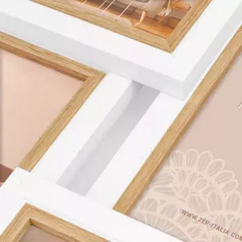 Conjunto de molduras ZEP Ayas 6Q branco MDF 1 unid.