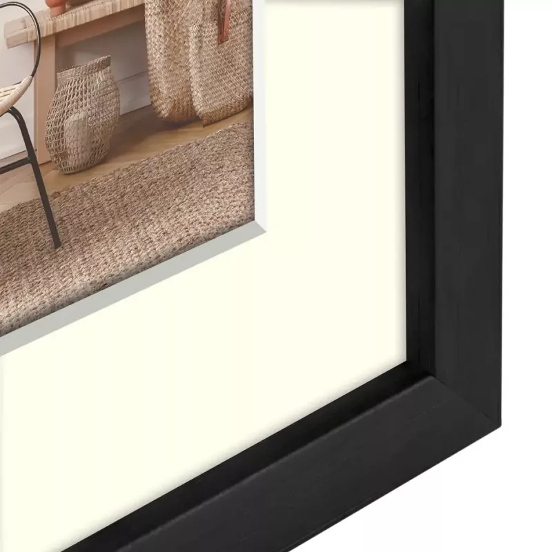 Moldura individual ZEP V4568B preto madeira 170x220 mm