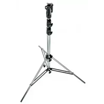 Perna de tripé Manfrotto 126CSU — perna individual, capacidade máx. 40 kg, altura máx. 3,33 m, peso 8,3 kg, prateado