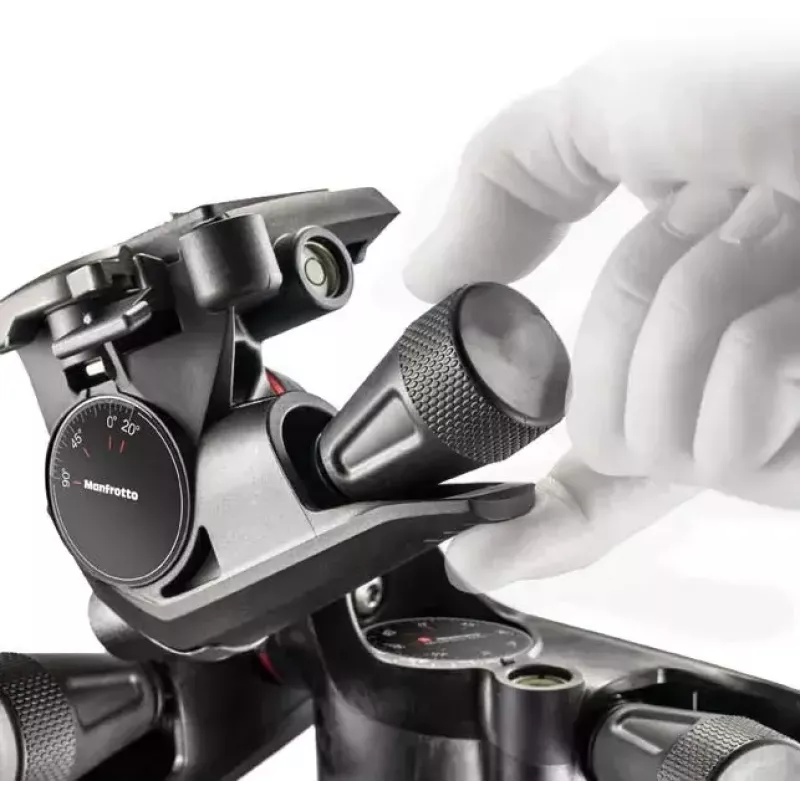Cabeça de tripé Manfrotto MHXPRO-3WG preta tecnopolímero 3/8 polegadas