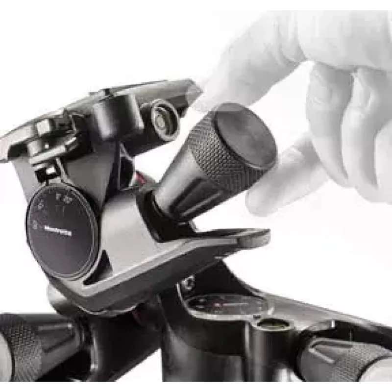Cabeça de tripé Manfrotto MHXPRO-3WG preta tecnopolímero 3/8 polegadas